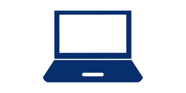 Laptop blue icon