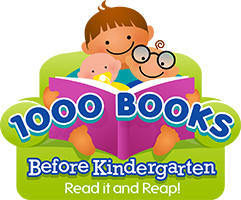 parent and child reading 1,000 Books Before Kingdergarten
