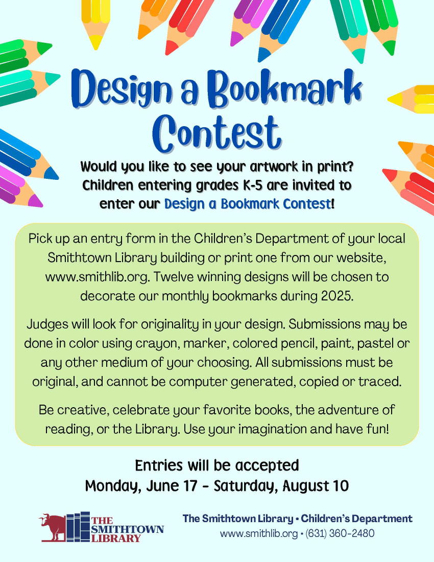 Bookmark Contest flyer