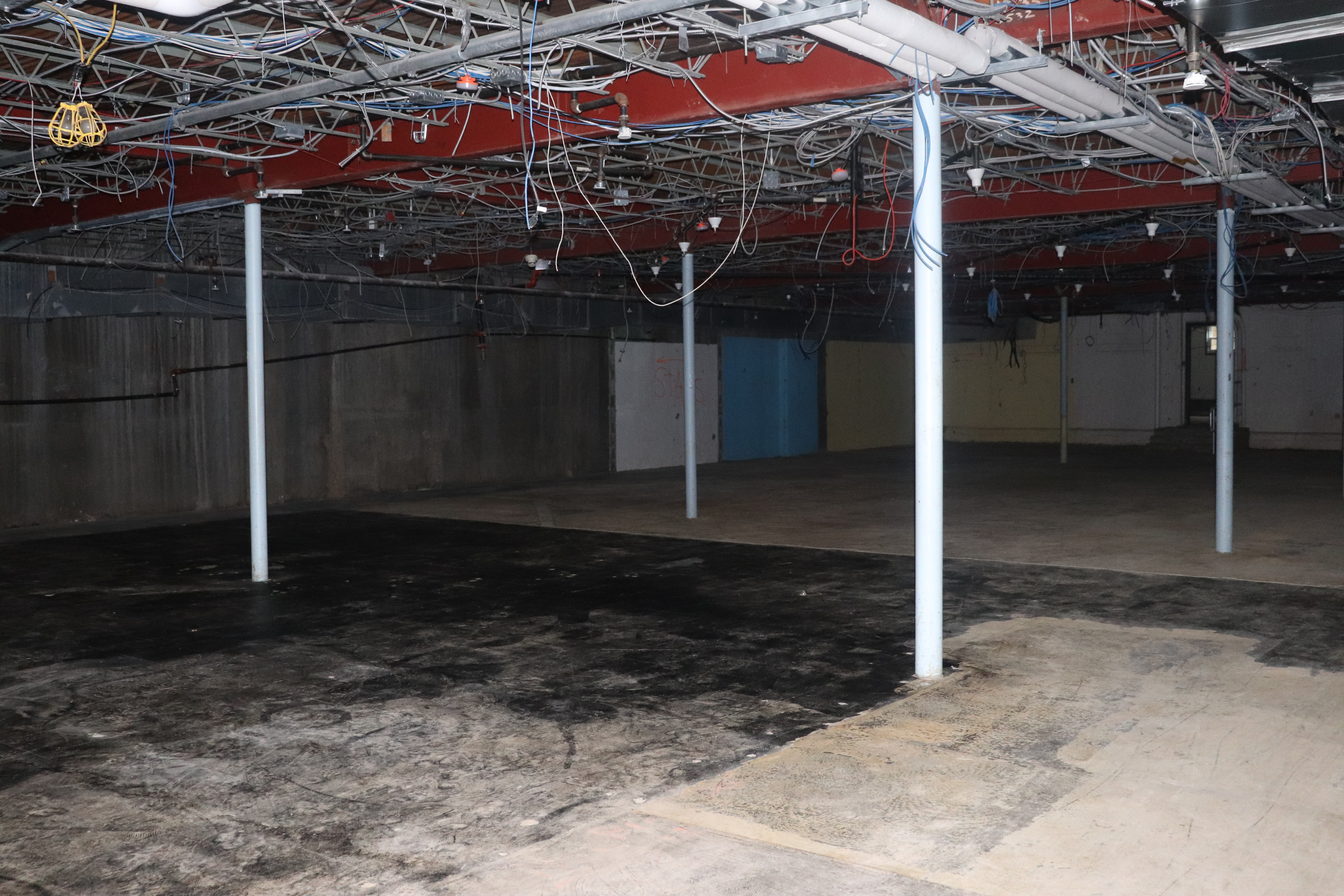 open area of basement