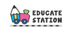 pencil car with the text educate station