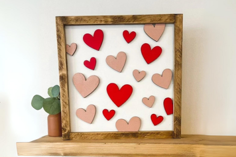 Framed Heart Sign